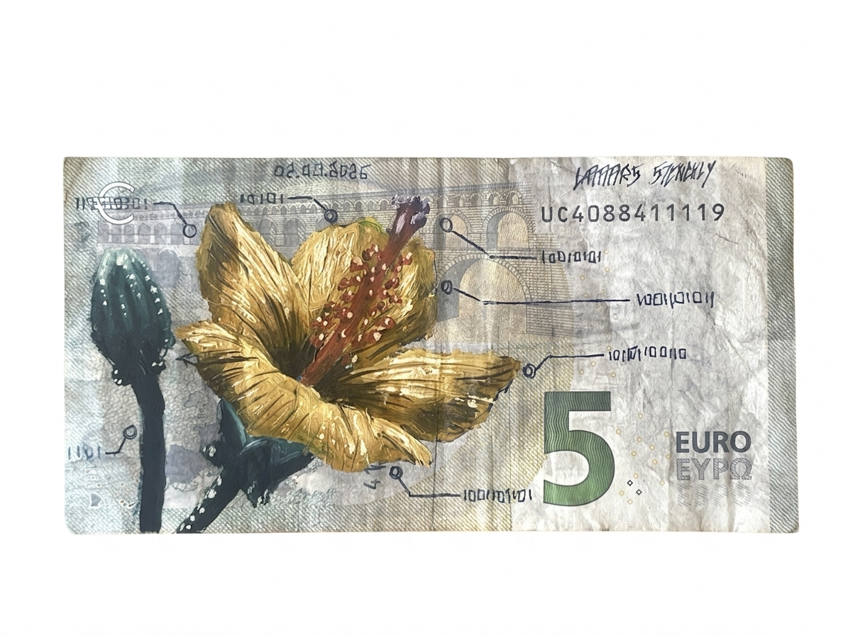 Banknote Original #14 — Golden Petal I (1/1)