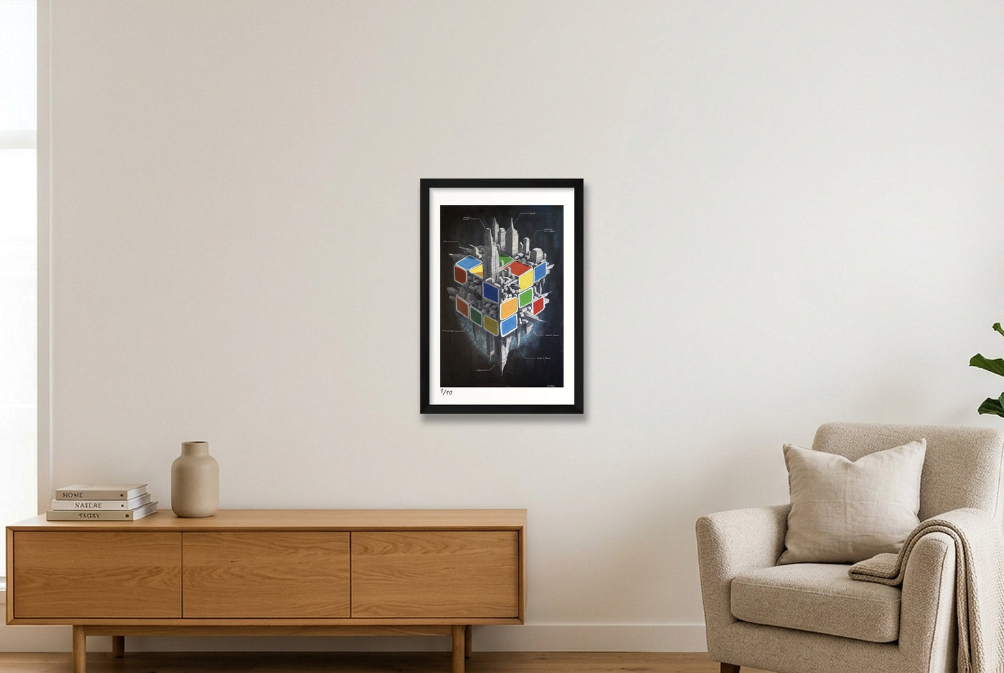 Inversion — 30×45cm, 12×18" Black Frame